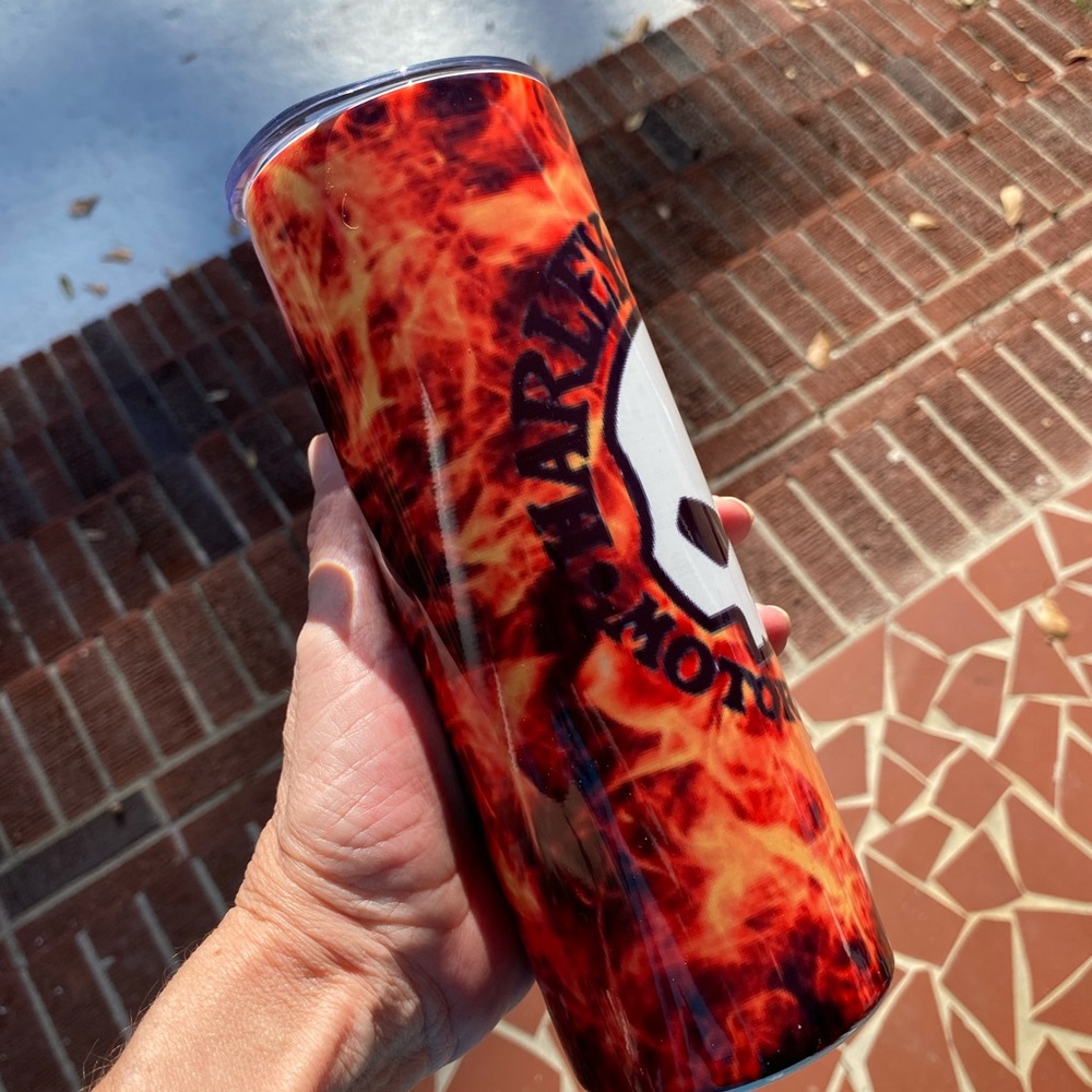 Skull Sublimated Tumbler - Picture 3 of 5